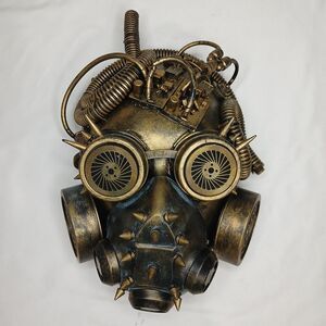 Steampunk Mask Cosplay Prop Halloween Masquerade Costume Tubes Gears Festival
